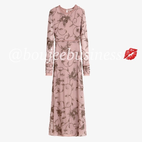ZARA BNWT Limited Edition Long Dress with Appliqués - Picture 5 of 5